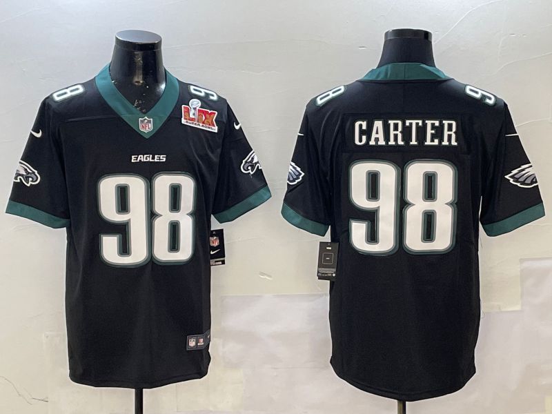 Men Philadelphia Eagles #98 Carter Black Second generation 2025 Nike Limited NFL Jersey style 2->philadelphia eagles->NFL Jersey